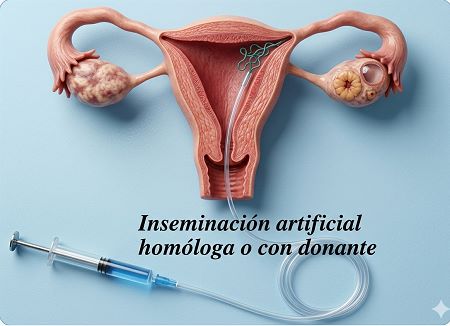Inseminación artificial homóloga o con donante